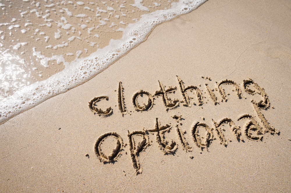Clothing,Optional,Nudist,Message,Handwritten,In,Simple,Text,On,Smooth